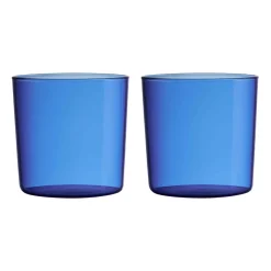 Design Letters Kids Eco drinkglas 2-pack, Blue