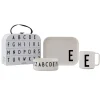 Design Letters kinderservies set, E