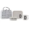 Design Letters kinderservies set, D