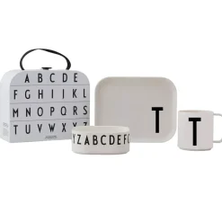 Design Letters kinderservies set, T