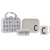Design Letters kinderservies set, C