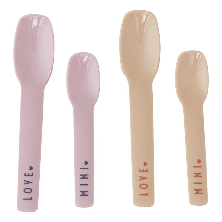 Design Letters lepel favoriet mini 4-delig, Lavender