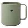 Design Letters Mini Love beker met oor, Olive green