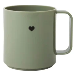 Design Letters Mini Love beker met oor, Olive green
