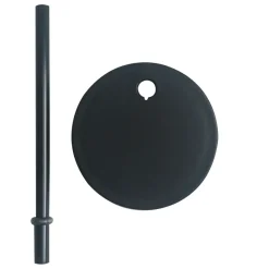 Design Letters rietje met deksel, Zwart