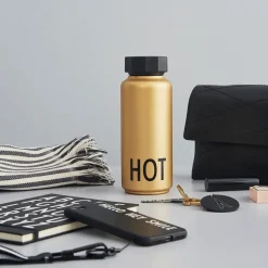 Design Letters thermosfles, Goud