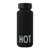 Design Letters thermosfles, zwart