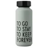 Design Letters thermosfles special edition, Grijsgroen
