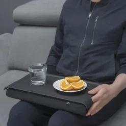 Dienbladkussen mini, zwart-plastic