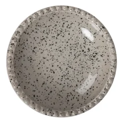 Ditte diepe serveerschotel, Grijs-zwart