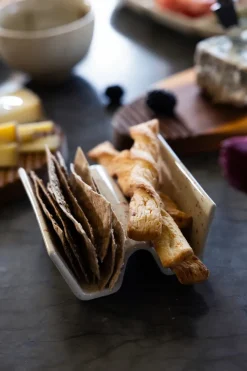 Ditte tacohouder 2-pack, Beige-wijnrood