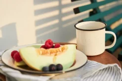 Doris emaille bord Ø20 cm, Beige