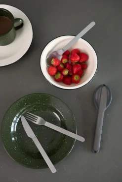 Doris emaille bord Ø20 cm, Groen