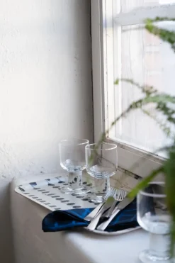 Dot dienblad 22x43 cm, Black-white