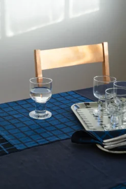 Dot dienblad 22x43 cm, Black-white