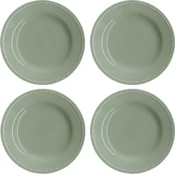 Dots klein bord 22 cm 4 stuks, Groen