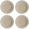 Dots klein bord 22 cm 4 stuks, Beige