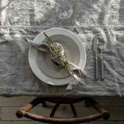 Dots klein bord 22 cm 4 stuks, Beige