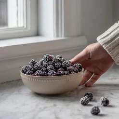 Dots ontbijtkom 60 cl 4 stuks, Beige