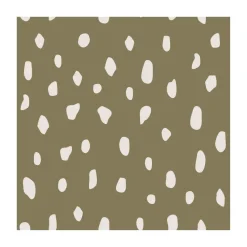 Dots servetten 33x33 cm 20-pack, Olive