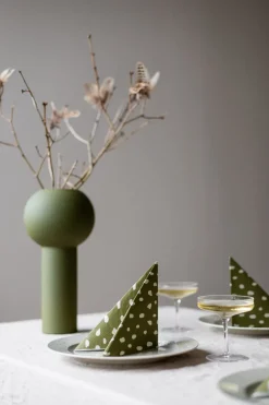 Dots servetten 33x33 cm 20-pack, Olive