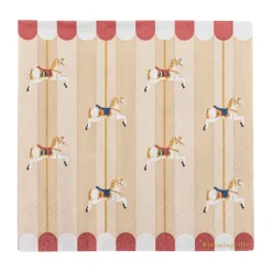 Draaimolen servet 33x33 cm 20-pack, Natuur