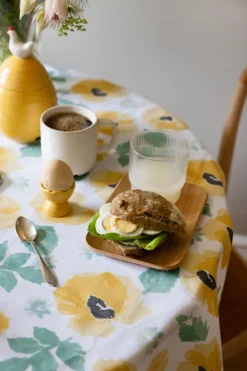 Eden gewaxte doek Ø180 cm, Geeln