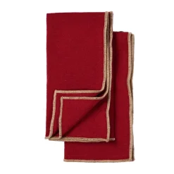 Edith servet 45x45 cm 2-pack, Bordeauxrood