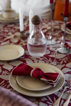 Edith servet 45x45 cm 2-pack, Bordeauxrood