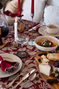 Edith servet 45x45 cm 2-pack, Bordeauxrood