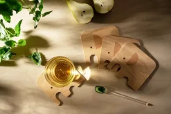 Elephant glasonderzetter 11x10 cm, Green