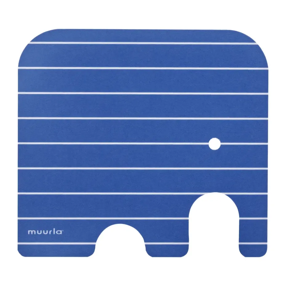 Elephant glasonderzetter 11x10 cm, Blue
