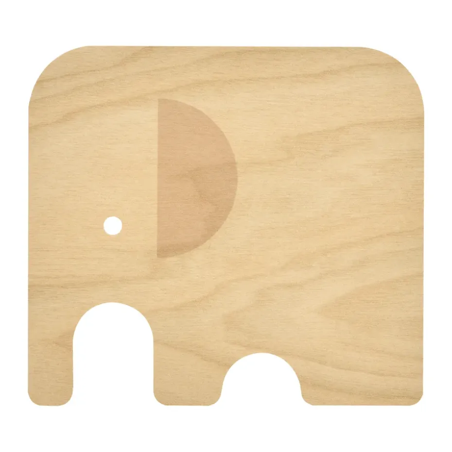 Elephant glasonderzetter 11x10 cm, Blue