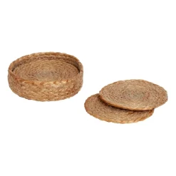 Elin glasonderzetter Ø10,5 cm 6-pack, Natuur