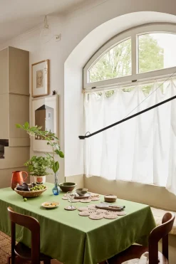 Elin glasonderzetter Ø10,5 cm 6-pack, Natuur