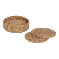 Ella glasonderzetters Ø10,5 cm 6-pack, Natural
