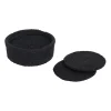 Ella glasonderzetters Ø10,5 cm 6-pack, Pure black
