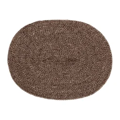 Ella placemat ovaal, Brun