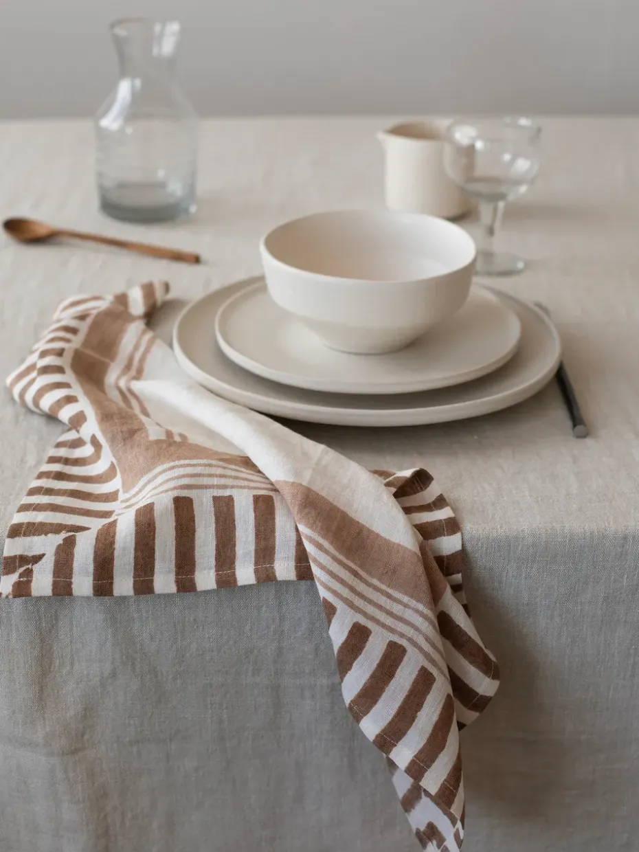 Ella servet 50x50 cm, Hazelnut