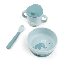 Elphee foodie first meal serviesset 3-delig, Blue
