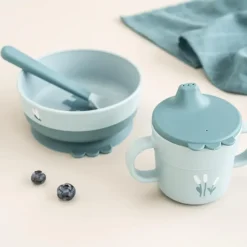 Elphee foodie first meal serviesset 3-delig, Blue