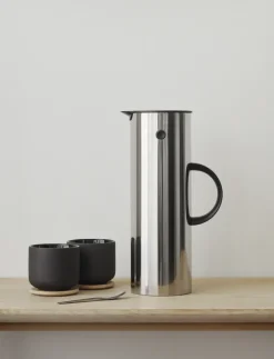 EM77 Stelton thermoskan 1 l., stainless steel (roestvrij staal)