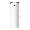 EM77 Stelton thermoskan 1 l., white shiny (wit glanzend)