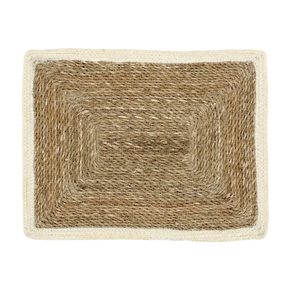 Emil placemat, naturel-wit