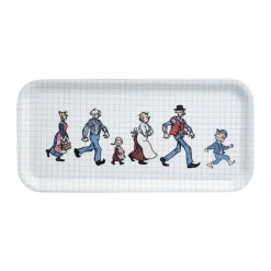 Emil The Katthult Folks dienblad 13x27 cm, Berkenhout