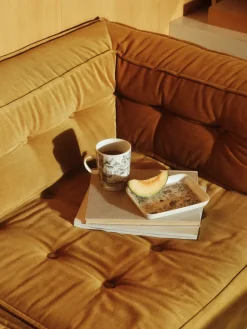 Emilia bord 15x19 cm, Zwart-wit