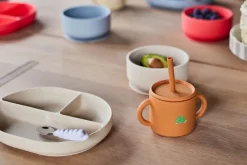 Enkei suction kinderbord, Beige