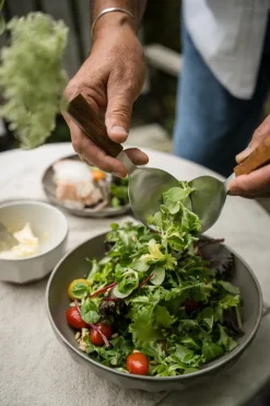 Ernst schaal steengoed, Grijs-naturel, Ø24 cm