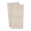 Ernst servet gestreept 10x20 cm 20-pack, Caramel-wit