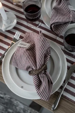 Ernst servetring 2-pack, Donkerbruin